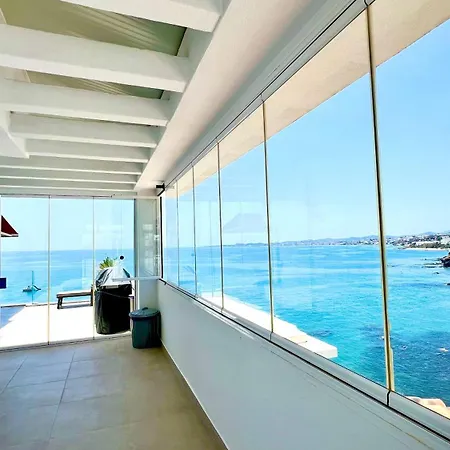 Daire Keywise Beachhouse Oceanblue Duplex De Lujo En Primera Linea Con Vistas Espectaculares , Solarium Privado Y Piscina Benalmádena